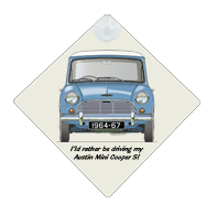 Austin Mini Cooper S 1964-67 Car Window Hanging Sign
